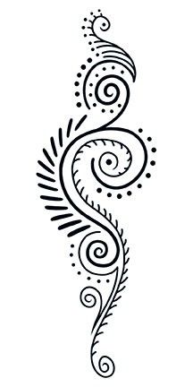 would make a great rib or leg piece tattoo Henne Tattoo, Leg Henna, Henna Drawings, Illustration Tattoo, Henna Tattoo Designs Simple, Tattoo Ideas Female, Henna Designs Easy, Symbol Tattoos, 1 Tattoo