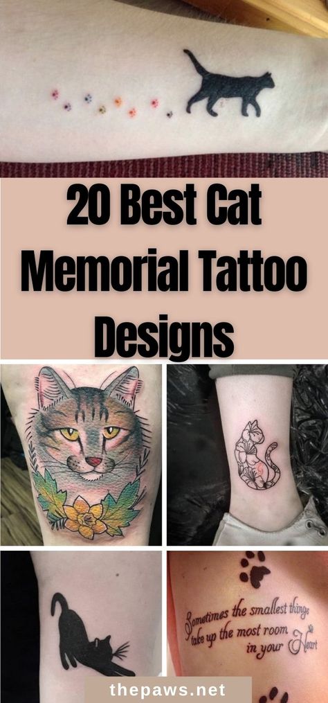 Cat Print Tattoo, Tattoo Memory, Cat Memorial Tattoo, Cat Memorial Ideas, Cat Paw Print Tattoo, Remember Tattoo, Pet Memorial Tattoo, Memorial Tattoo Designs, Kitten Tattoo