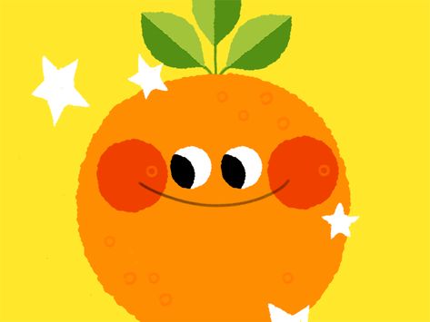 Still figuring out my style. But this style is a-peel-ing Orange Gif, Smile Illustration, Background Anime, Gif Background, Fruit Cartoon, Motion Graphics Inspiration, Orange You Glad, Illustration Cartoon, Orange Aesthetic