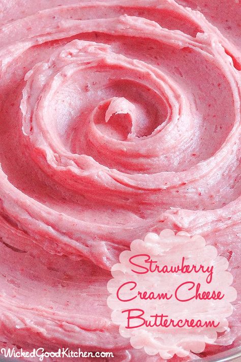 Cherry Cream Cheese, Cheesecake Frosting, Cookies Cupcake, Cream Cheese Buttercream, Icing Frosting, Strawberry Cream Cheese, Cake Fillings, Strawberry Cream, Cupcake Frosting