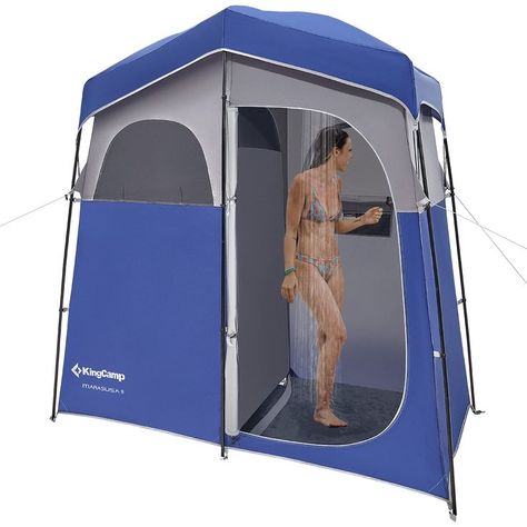 KingCamp Shower Tent Oversize Outdoor Shower Tents for Camping Dressing Room Portable Shelter Changing Room Shower Privacy Shelter Single/Double Shower Tent Camping Shower Ideas, Shower Privacy, Portable Outdoor Shower, Toilet Tent, Tents For Camping, Portable Toilet For Camping, Camper Diy, Portable Bathroom, Portable Shelter