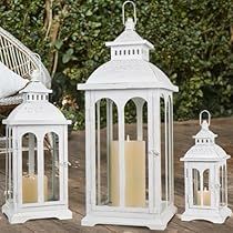 Unity Candle Lantern, Vintage Lantern Decor, Large Outdoor Lanterns, Dining Table Patio, Garden Hallway, Fireplace Kitchen, Living Room Fireplace, Lantern Decor, Lantern Candle