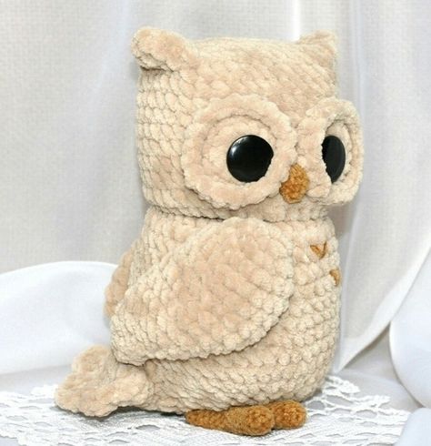 Owl Crochet, Owl Crochet Patterns, Amigurumi Minta, Easy Crochet Animals, Pola Amigurumi, Crochet Owl, Crochet Animals Free Patterns, Crochet Amigurumi Free Patterns, Crochet Amigurumi Free