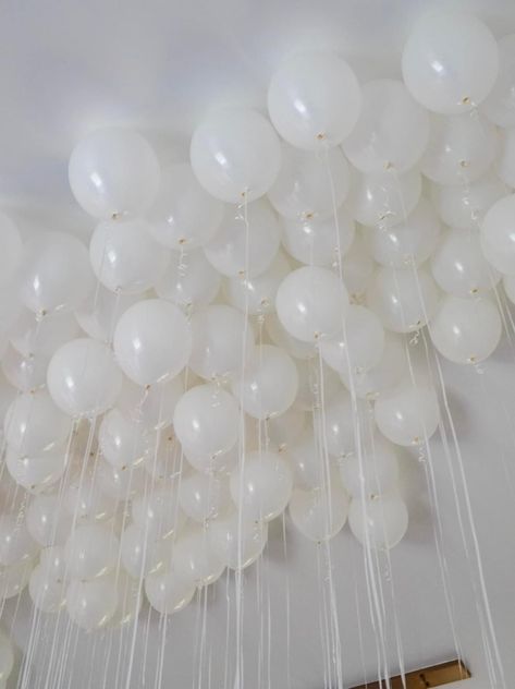 White Balloons, Fall 2015, Graduation Party, Balloons, Birthday, White