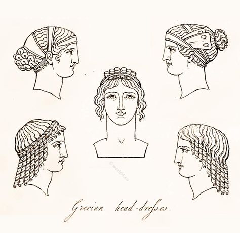 headdresses | Hairstyles and Headdresses of ancient Greek Ancient Greece Fashion, Ancient Greek Clothing, Greece Women, Greek Hair, Greek Costume, Greece Fashion, Greek Women, Ancient Greek Art, Greek Clothing