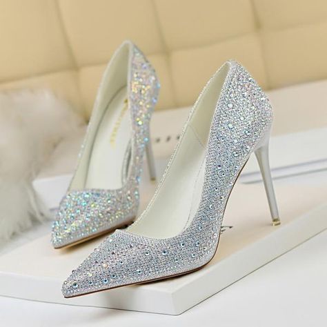 Pink Prom Shoes, Gold Prom Shoes, Sepatu Pump, Crystal High Heels, Diamond High Heels, Work Sandals, Highheels Shoes, Ankle Pumps, Hak Tinggi