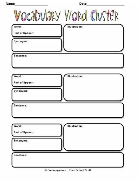 Graphic Organizers - Mrs. Warner's 4th Grade Classroom Vocab Graphic Organizer, Vocabulary Graphic Organizers Elementary, Fun Vocabulary Activities, Essay Types, Middle School Vocabulary, Word Cluster, Vocab Activities, Literacy Circles, Vocabulary Graphic Organizer