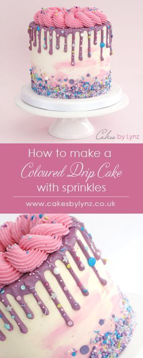 Sprinkle Drip Cake, Easy To Make Cake, Cake With Sprinkles, Pear And Almond Cake, Cake With Buttercream, Cake Games, Zucchini Cake, Sprinkle Cake, Chocolate Drip