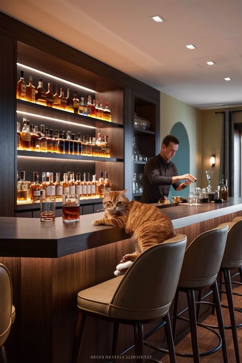 🥃 Dreaming of a whiskey bar at home? We've got the do's and definitely don'ts for setting up your sip station! 🐱 Check out our guide and let us know your dream whiskey bar feature in the comments! 🎉 #homedesigninsider #homewhiskeybarideas Home Bars, Home Whiskey Bar Ideas, Whiskey Bar Ideas, Home Whiskey Bar, Bar Ideas For Home, Bar At Home, Home Bar Design, Whiskey Bar, Bar Essentials