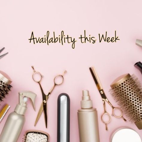 Openings Today Salon, Licensed Cosmetologist Quotes, I Have Openings Salon Quotes, Accepting Clients Post, Hairdresser Advertising Ideas, New Year Salon Promotions, Hairstylist Facebook Cover Photo, Hair Salon Appointments Available, Openings This Week Salon