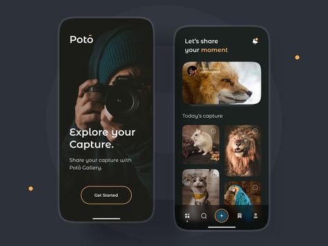 Ui Ux Design, Mobile App Design, App Design, App, Interface Design, Photo Gallery, Photo Gallery App, Photo, Photografer Directory Design, App Home, Power Point Template, Mobile App Ui, App Ui Design, Design Jobs, Design Course, Mobile App Design, App Ui