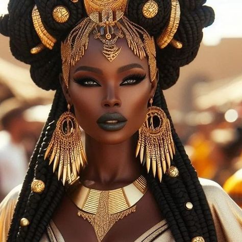 Afrofuturism Art Black Women, Afrofuturism Fashion, African Makeup, Afrofuturism Art, African Goddess, Fashion Artist, Black Woman Artwork, Black Royalty, Eyes On Me