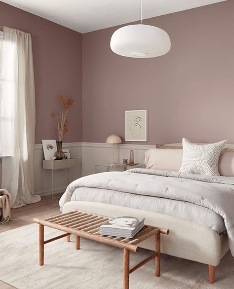 Bedroom Paint Colors Sherwin Williams, Girls Room Paint Colors, Mauve Paint Colors, Girls Bedroom Paint Colors, Mauve Bedroom, Trendy Paint Colors, Dusty Pink Bedroom, Mauve Walls, Girls Room Paint