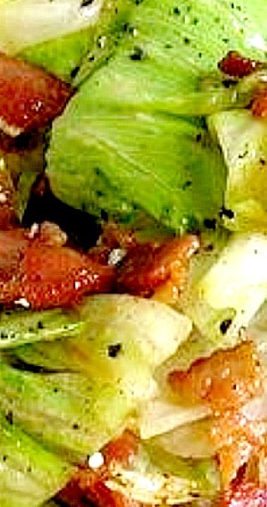 Wilted Lettuce Recipe, Salad With Hot Bacon Dressing, Wilted Lettuce Salad, Hot Bacon Dressing, Lettuce Salad Recipes, Lettuce Recipes, Wilted Lettuce, Bacon Dressing, Savory Salads