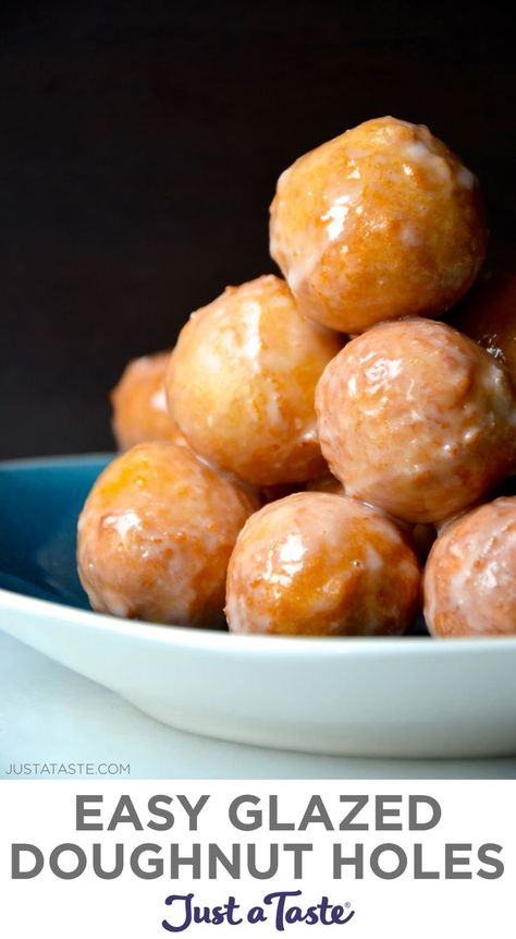 Doughnut Whole Recipe, Self Rising Flour Doughnut Recipe, Easy Yeast Doughnut Recipe, No Yeast Desserts, Easy Donut Recipe No Yeast Simple, Donut Balls Recipe Easy, Easy Homemade Donut Holes, Easy Doughnut Holes, Easy Glazed Donut Recipe