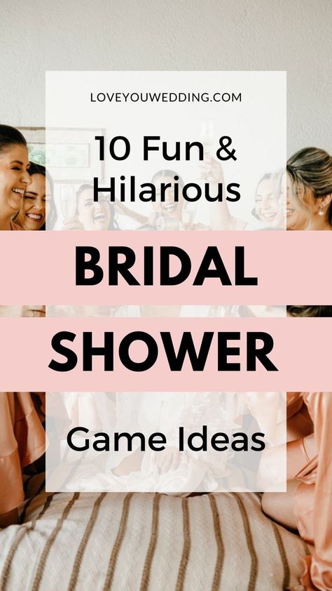 Are you planning a wedding shower? These 10 funny bridal shower games and bridal shower game printables are the perfect hilarious party ideas to create a memorable day for the bride and guests! Funny Bridal Shower Games, Unique Bridal Shower Games, Bride Party Ideas, Bride Shower Games, Bridal Shower Games Unique, Wedding Music Playlist, Bridal Shower Games Prizes, Bridal Shower Games Funny, Bridal Party Games