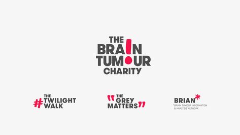 The Brain Tumour Charity :: Behance Charity Branding, Brain Tumour, Charity Logos, Brand Refresh, The Brain, In A World, Logo Branding, About Uk, Brand Identity