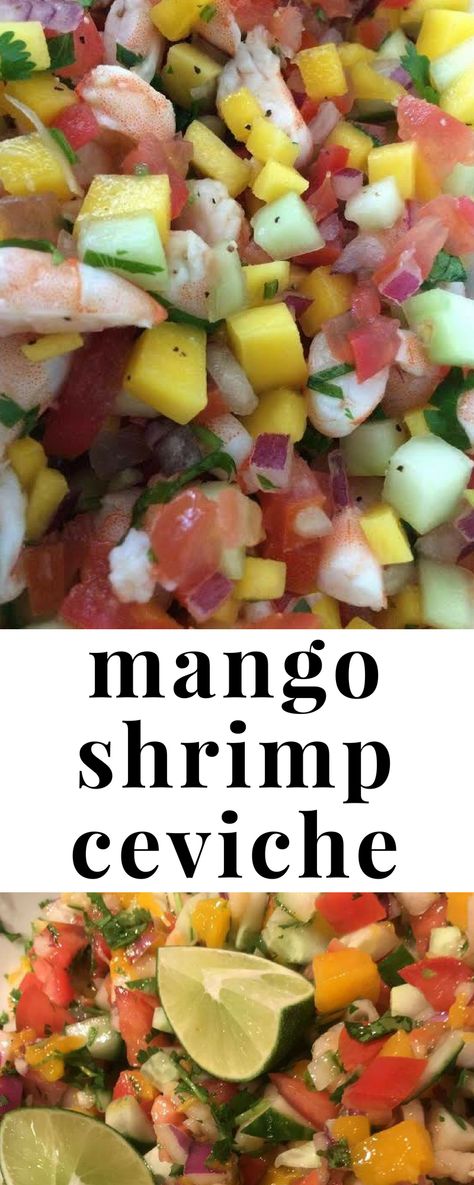 Civeche Recipe, Shrimp Ceviche With Avocado, Ceviche Shrimp, Fish Ceviche, Mexican Fish, Shrimp Healthy, Appetizers Seafood, Mexican Ceviche, Peruvian Ceviche