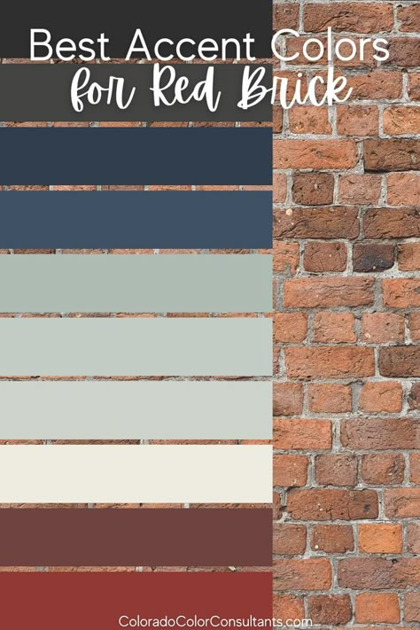 Simlify your color selection process with these three easy steps. Brick House Colors, Red Brick House Exterior, Outside House Colors, House Paint Color Combination, Exterior House Paint Color Combinations, Colors 2023, Home Exterior Makeover, Pintura Exterior, Colors Schemes