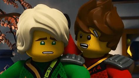 Kai And Lloyd, Rgb Siblings, Ninjago Screenshots, Ninjago Lloyd, Lloyd Garmadon, Ninjago Kai, Lego Characters, Super Mario Brothers, Mario Brothers