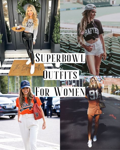 Women’s Super Bowl Outfit, Super Bowl Dress Ideas, Super Bowl Party Attire Outfit, Super Bowl Party Outfits For Black Women, Outfits For Superbowl, Superbowl Party Outfit Black Women, Superbowl Sunday Outfit, Super Bowl Looks, Super Bowl Watch Party Outfit