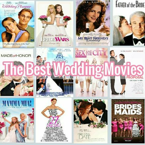 A selection of my favorite Rom-com wedding movies 👰🎩💐💒 Wedding Movies List, Rom Com Wedding, Romcom Wedding, 90s Rom Coms, Rom Com Movies List, Hen Fest, Best Rom Coms, Chill Wedding, China Funny