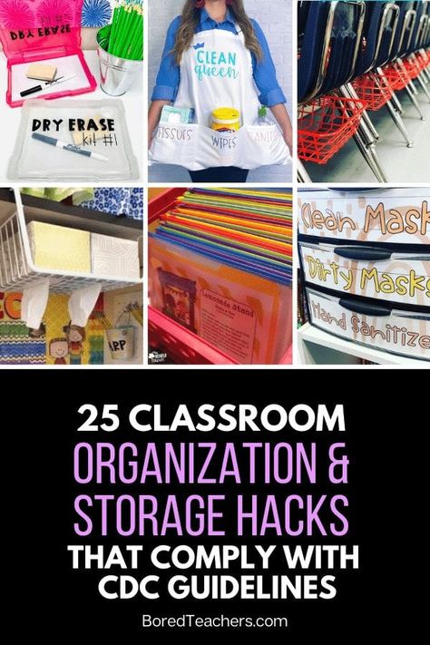 25 Classroom Organization and Storage Hacks That Comply with CDC Guidelines Student Storage, Bored Teachers, Classroom Hacks, Book Bins, Class Organization, Classroom Storage, Classroom Organisation, Organization And Storage, Student Organization