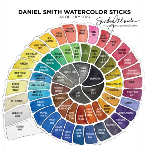 Stick shell design Mixing Paint Colors, Color Theory Art, Sandy Allnock, Color Wheels, Color Mixing Chart, Watercolor Mixing, Watercolor Tips, Coloring Supplies, Diy Watercolor Painting