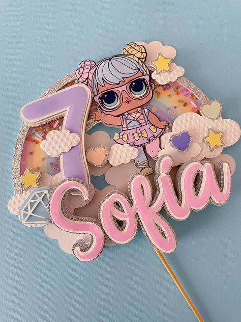 Lol Surprise Cake Topper, Lol Doll Party, Lol Cake Topper, Topper Lol, Circuit Maker, Lol Doll Cake, Art Markers Drawing, Doll Cake Topper, Lol Doll