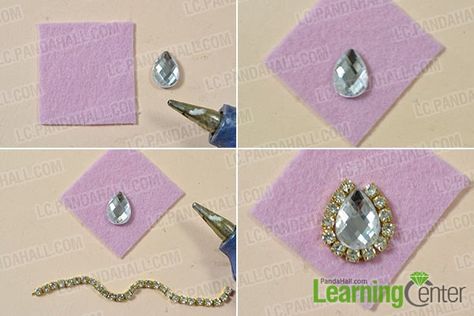 Rhinestone Earrings Diy, Diy Rhinestone Earrings, Beading Earrings, Easy Fashion, Earrings For Girls, Earrings Diy, Beads Earrings, Earring Tutorial, Bow Earrings