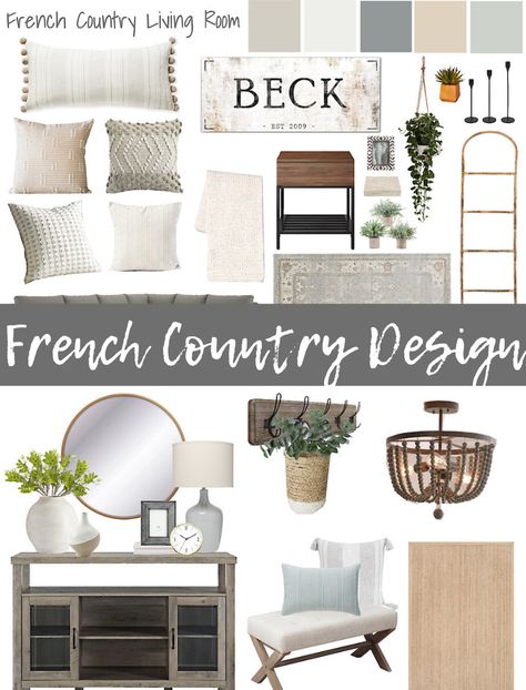 french country living room and entryway design | entryway mood board | living room mood board | home decor | entryway decor | Living room decor Mood Board Home, Neutral Home Office, Country Entryway, Home Office And Gym, Living Room Mood Board, Mood Board Living Room, Entryway Design, Country Interior Design, French Country Living