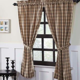 Primitive Curtains, Plaid Curtains, Open Family Room, Vhc Brands, Farmhouse Windows, Cottage Style Decor, Farmhouse Curtains, Short Curtains, Country Curtains