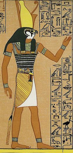 The bird-headed Horus. Kemet Egypt, Egyptian Deity, Egyptian Artifacts, Ancient Egyptian Gods, Ancient Egypt Art, Egyptian God, Egypt Art, Egyptian Mythology, Egyptian History