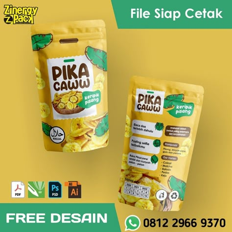 Logo Food Design, Design Kemasan, Chip Packaging, Packaging Snack, Standing Pouch, Baby Products Packaging, Cake Logo Design, Juice Packaging, Graphic Design Ads