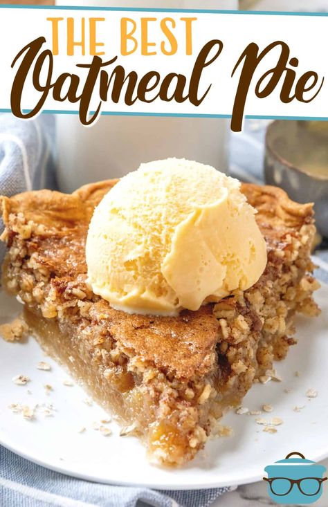 Blue Ribbon Pie Recipes, Pecan Pie Crust Pies, Good Pie Recipes, Baked Pie Recipes, Fruit Pies Recipes Homemade, Easy Pies Recipes, Oatmeal Pecan Pie, Pies Recipes Easy, Easy Pies To Make