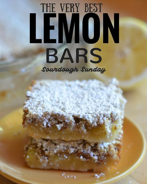 Discard Lemon Bars, Sourdough Lemon Recipes, Sourdough Discard Lemon Bars, Sourdough Lemon Bars, Sourdough Lemon Cookies, Sourdough Lemon Loaf, Sourdough Bars, Lemon Sourdough, Sourdough Desserts