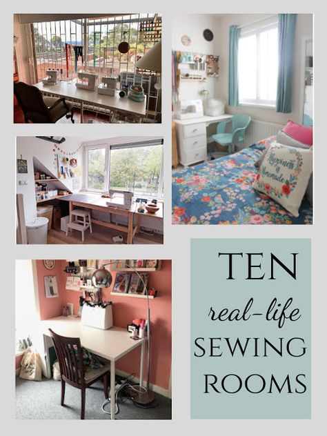 Sewing Room Small Space, Sewing Studio Ideas Inspiration, Sewing Nook Ideas Small Spaces, Sewing Space Ideas Small, Small Sewing Room Design, Small Sewing Room Ideas Layout, Tiny Sewing Room, Sewing Office Room, Sewing Studio Space