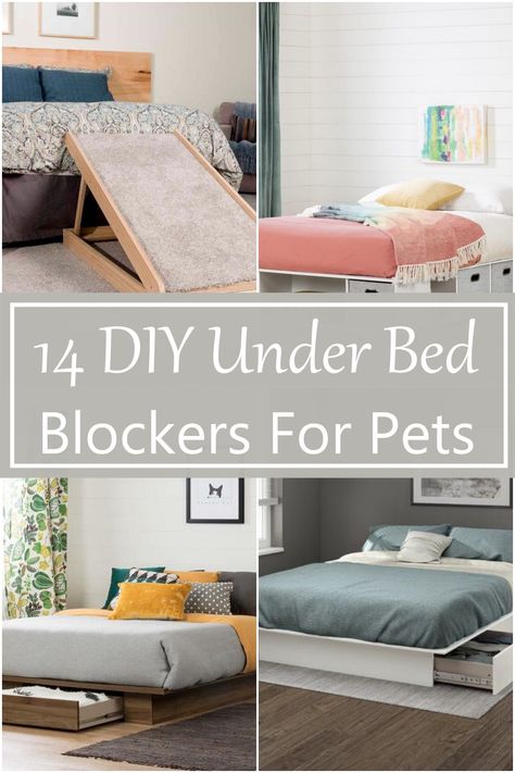 14 DIY Under Bed Blockers For Pets - DIY Crafts Diy Under Bed Blocker, Under Bed Blocker, Bed Wrap, Minnie Mouse Birthday Decorations, Hiding Ugly, Simple Holiday Cards, Carpet Cleaner Homemade, Puppy Proofing, Valentine Diy