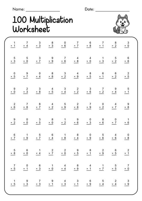 Improve your child's multiplication skills with these printable worksheets. Access the complete set for a comprehensive learning experience. Start practicing today and see the progress! #MultiplicationPractice #KidsLearning #PrintableWorksheets #printablemultiplicationworksheets Christmas Multiplication Worksheets, Learning Multiplication Tables, Multiplication Drills, Multiplication Practice Worksheets, Learning Multiplication Facts, Math Worksheets For Kids, Easy Math Worksheets, Printable Multiplication Worksheets, Multiplication Facts Worksheets