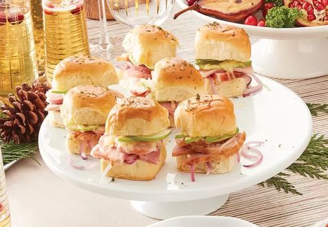 Holiday Ham Sliders Recipe | ALDI US Ham Sliders Recipes, Coffee Pie, Coquito Recipe, Ham Sliders, Bread Pull Apart Recipes, Spanish Harlem, Aldi Recipes, Holiday Ham, Ready For Autumn