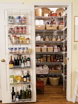 Pantry Redo, Top Kitchen Trends, Diy Pantry Organization, Small Pantry Organization, Pantry Shelving, Small Pantry, Kitchen Pantry Design, Cabinets And Countertops, Kitchen Design Trends