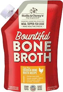 Amazon.com : Stella & Chewy's Bountiful Bone Broth Cage-Free Chicken Recipe Meal Topper for Dogs, 16 oz. Resealable Pouch (Pack of 6) : Pet Supplies Grass Fed Beef Recipes, Chicken Bone Broth Recipe, Chicken Bone Broth, Bone Broth Recipe, Beef Bone Broth, Chicken Bones, Food Topper, Beef Bones, Broth Recipes