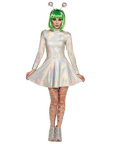 Most Popular 2017 Halloween Costumes to Buy | POPSUGAR Smart Living Space Girl Kostüm, Alien Dress, Alien Costume Women, Space Girl Costume, 2017 Halloween Costumes, Alien Halloween Costume, Space Costumes, Alien Halloween, Top Halloween Costumes