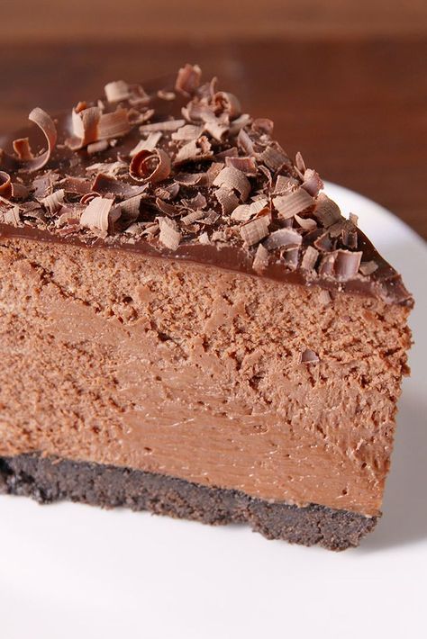 Easy Cheesecake Recipes No Bake, Easy Chocolate Cheesecake, Dessert Restaurant, Mouthwatering Desserts, No Bake Chocolate Cheesecake, Baked Desserts, Easy No Bake Cheesecake, Chocolate Cheesecake Recipes, Homemade Cheesecake