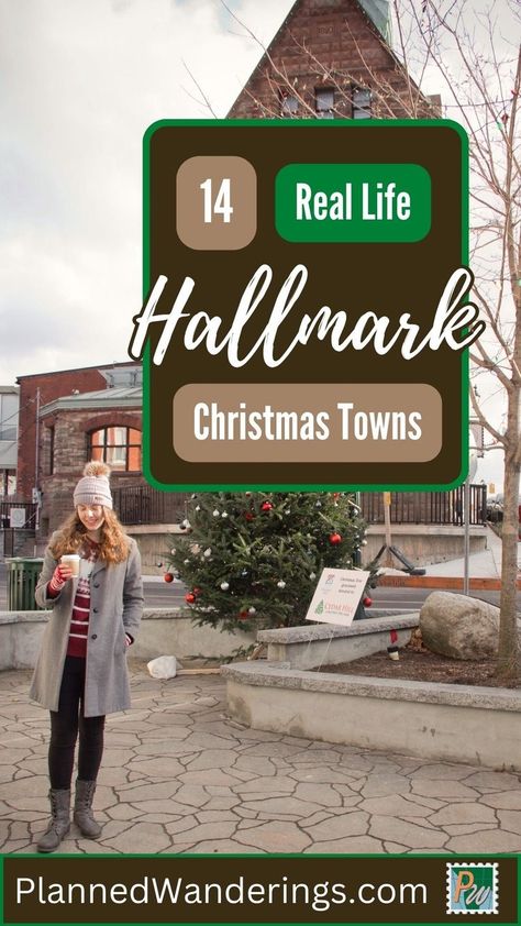 Hallmark Christmas Towns to Visit in the US & Canada | real life Hallmark towns | towns like a Hallmark movie | Christmas towns | small town Christmas Hallmark | Hallmark Christmas town aesthetic | hallmark christmas movie towns | cute small towns | best Hallmark Christmas towns | almonte on | santa claus indiana | north pole alaska | leavenworth washington | bethlehem pa | park city utah | east aurora ny | wellsboro pa | niagara on the lake | steveston bc | seneca falls ny | stowe vt | vail co North Pole Alaska Christmas, Places To Visit At Christmas Time, Hallmark Christmas Towns To Visit, Small Town Christmas Events, Hallmark Towns To Visit, Christmas In A Small Town, Christmas Towns In The Us, Best Christmas Towns In The Us, Christmas Towns To Visit In Us