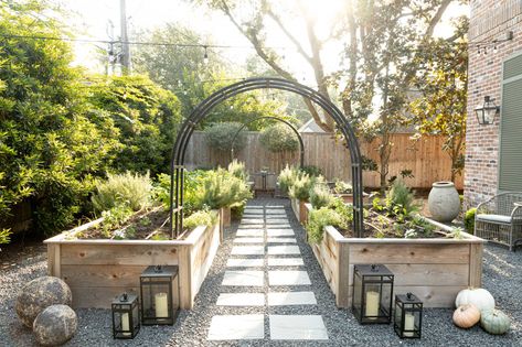 My Top Five Raised-Bed Kitchen Garden Layouts • Gardenary Designing Raised Garden Beds, Potted Kitchen Garden, Build A Garden Bed, Luxury Raised Garden Beds, Redwood Raised Garden Beds, Attractive Raised Garden Beds, Designing Garden Layout, Raised Bed Garden With Fire Pit, Gravel Raised Bed Garden