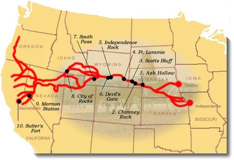 Suggested sites to see on the California National Historic Trail. Drive Across America, Wagon Trails, California Trail, California Gold, Oregon Trail, Park Trails, Utah National Parks, Usa Travel Destinations, National Park Service