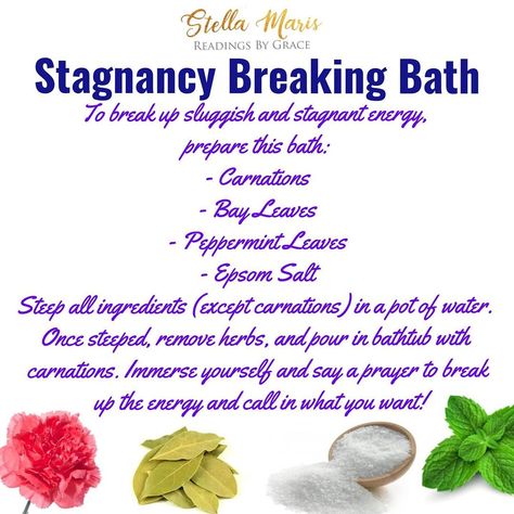 Salt Bath Cleansing, Spiritual Bath Recipes, Energy Cleansing Bath, Bath Spells, Hoodoo Witch, Witch Bath, Bath Magic, Spiritual Crafts, Spiritual Cleansing Bath