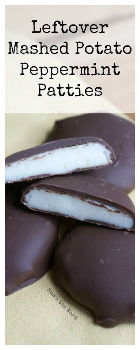 Christmas Dainties, Mashed Potato Candy, Soft Flatbread Recipe, Peppermint Patty Recipe, Potato Cookies, Homemade Peppermint Patties, Potato Candy, York Peppermint Patty, Peppermint Patty