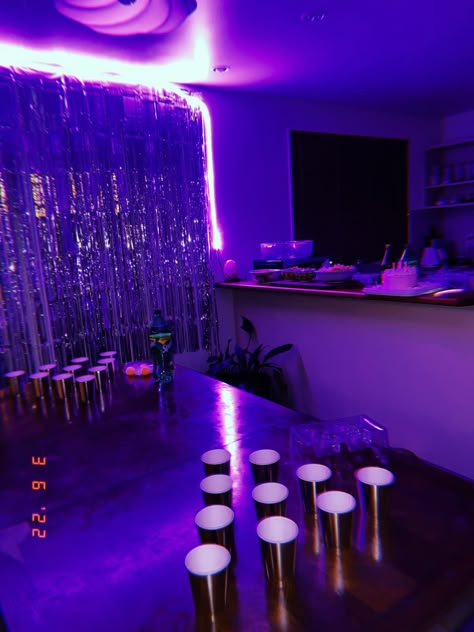 #euphoria #neon #party #birthdayparty #euphoriaparty #cute #aesthetic #purple #decorations Euphoria Birthday, Euphoria Theme, 14th Birthday Party Ideas, Sixteen Birthday Party Ideas, 15th Birthday Party Ideas, 18th Birthday Party Themes, Purple Birthday Party, Euphoria Party, Glow Birthday Party